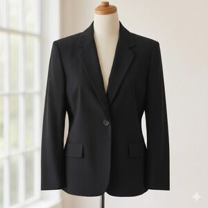 Pendleton Woman’s Wool Blazer Sz 14 Black‎ Career Wear Office Work Clothes